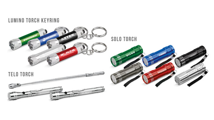 Laser Engraved Torches from Snap Products